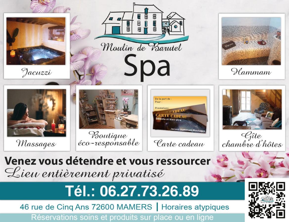 Gîte&Spa Moulin de Barutel Mamers Exterior foto